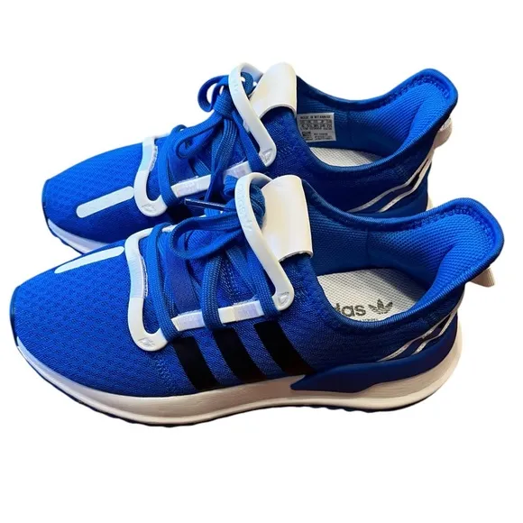 NIB Adidas Blue/White/Black U Path Run J Athletic Sneakers Boys Size 6