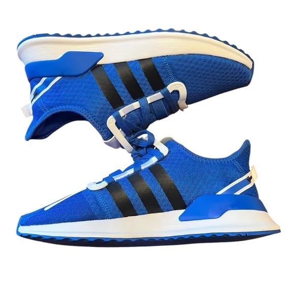 NIB Adidas Blue/White/Black U Path Run J Athletic Sneakers Boys Size 6