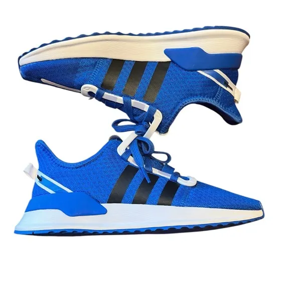 NIB Adidas Blue/White/Black U Path Run J Athletic Sneakers Boys Size 6