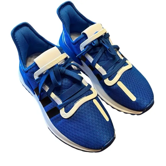 NIB Adidas Blue/White/Black U Path Run J Athletic Sneakers Boys Size 6