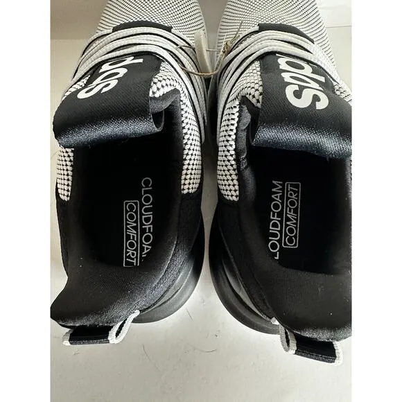 NIB Adidas Lite Racer Adapt 7.0 Black/White Men's Shoes Athletic Cloud Foam Sz 8