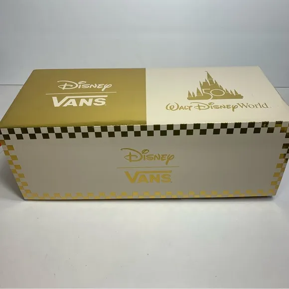 NIB. Disney Vans Sneakers. Adult Size 10. new with tag in box