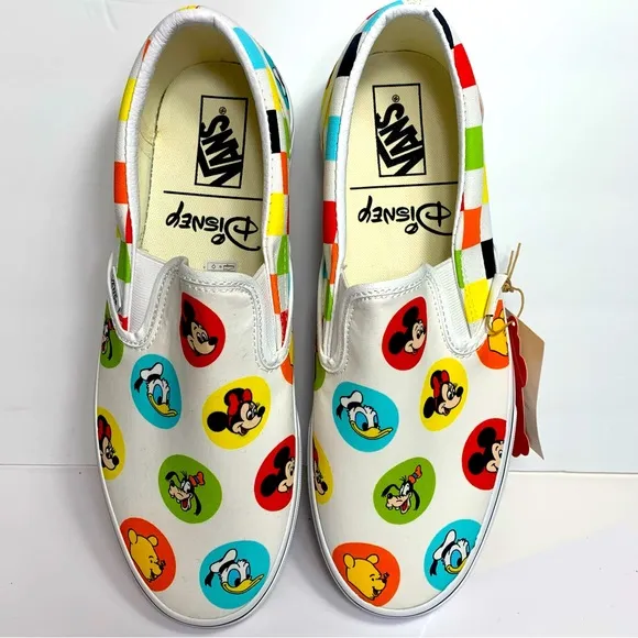 NIB. Disney Vans Sneakers. Adult Size 10. new with tag in box