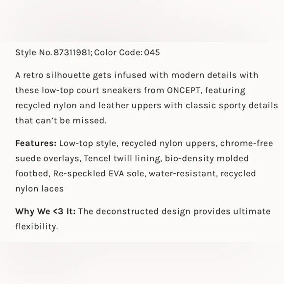 ▪️NIB Oncept Montreal Sneakers in Interstellar Multi