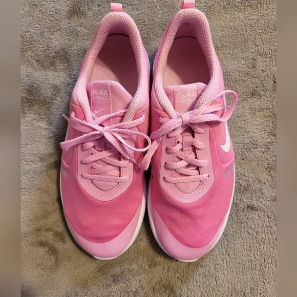 Nike 6Y/Women's 8 Flex Experience Pink Sneakers Running Shoes