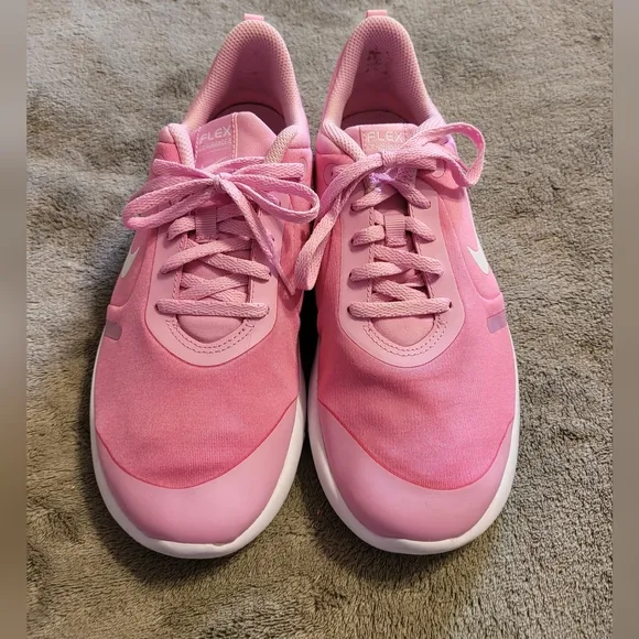 Nike 6Y/Women's 8 Flex Experience Pink Sneakers Running Shoes