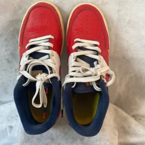 Nike 7Y Air Force 1 Low LV8 Independence Day Red White Blue Youth 820438…