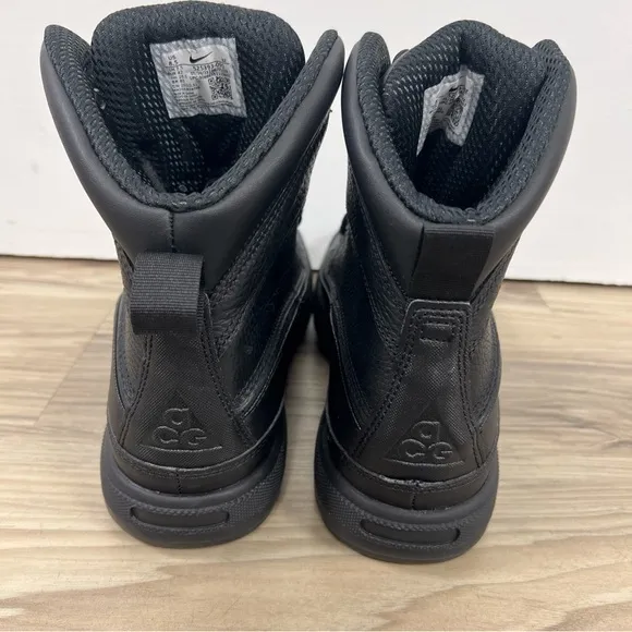 Nike ACG Woodside II 2 Triple Black Boots Mens 8.5 525393-090 NWOB