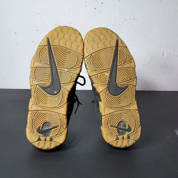 Nike Air Boy's More Money Shoes GS Sneakers AQ9359 001 Black Gum Size 5