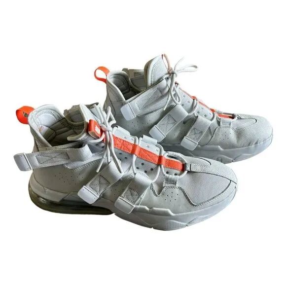 Nike Air Edge 270 Pure Platinum White Orange Tennis Shoes Sneakers Men’s Size 13