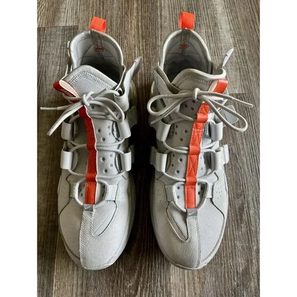 Nike Air Edge 270 Pure Platinum White Orange Tennis Shoes Sneakers Men’s Size 13