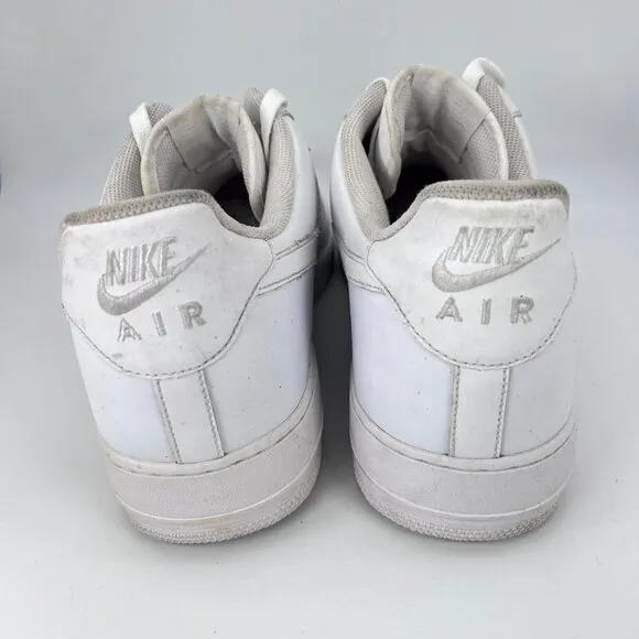 Nike Air Force 1 AF1 07 Low Men Size 18 Sneaker Shoes Triple White 315122-111