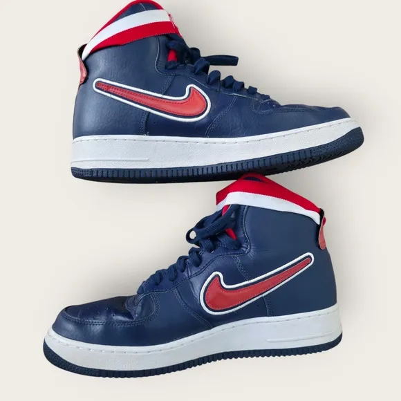 Nike Air Force 1 High '07 LV8 Sport Men Shoes Navy/White/Red AV3938 (2018)