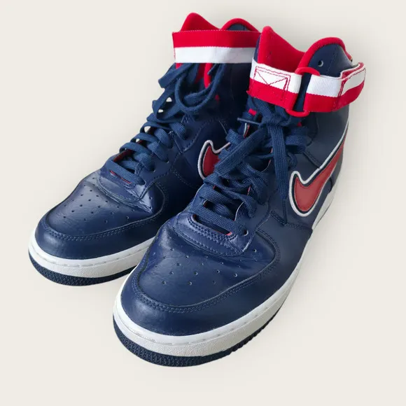 Nike Air Force 1 High '07 LV8 Sport Men Shoes Navy/White/Red AV3938 (2018)
