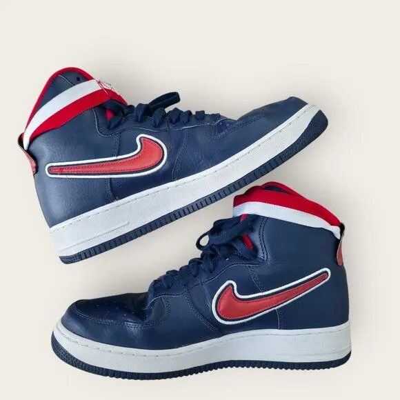 Nike Air Force 1 High '07 LV8 Sport Men Shoes Navy/White/Red AV3938 (2018)