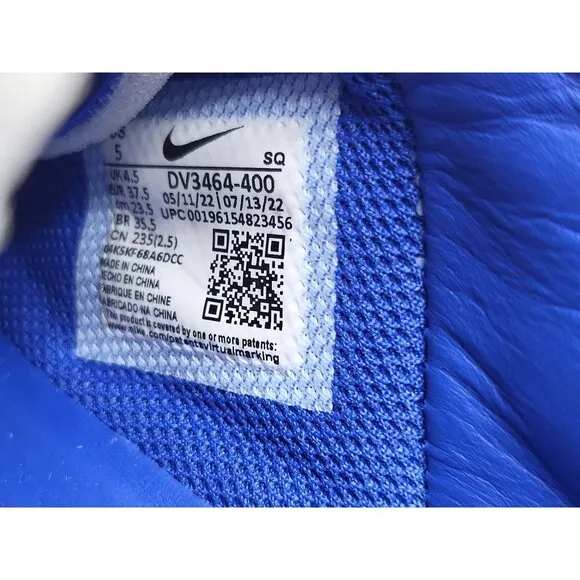 Nike Air Force 1 Low SP AMBUSH Game Royal Blue/Yellow DV3464-400 Men Size 5