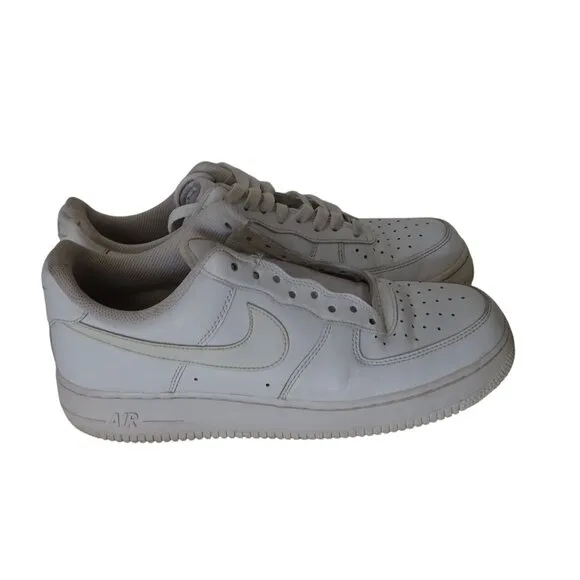 Nike Air Force 1 Low White Sneakers Women Size 11 Casual Shoes DD8959 100