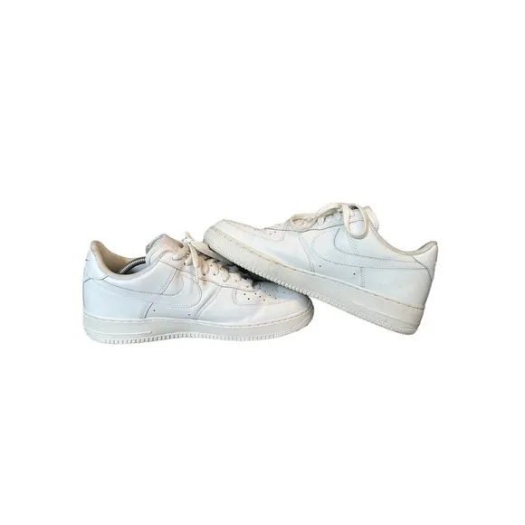 Nike Air Force 1 Men's Size 12 White Casual Shoes- CW2288-111