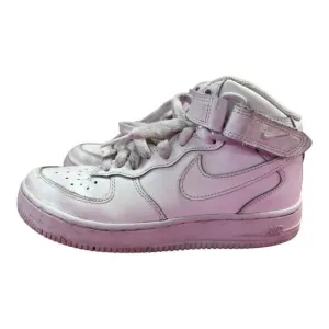 Nike Air Force 1 Mid Triple White Sneakers Shoes YOUTH SIZE 5.5 314195-113