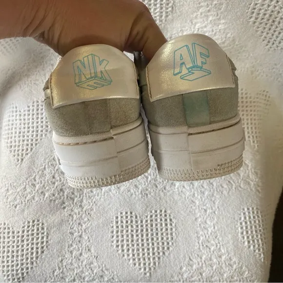 Nike Air Force 1 Pixel Teal Suede Shoes (8)
