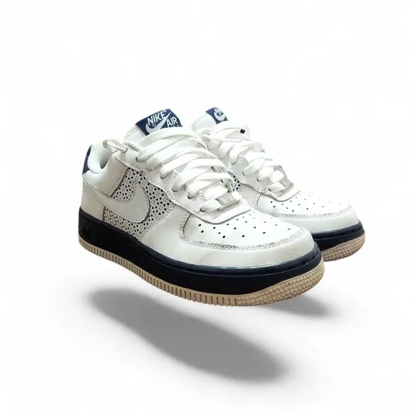 Nike Air Force White Obsidian Running Sneakers Kid's Size 5 Youth