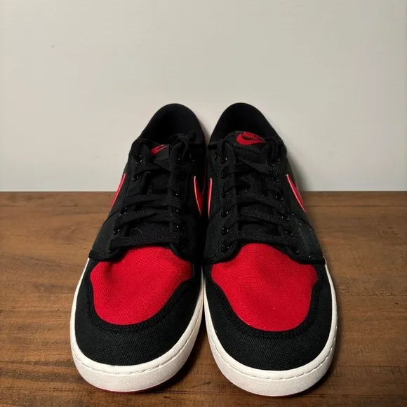 Nike Air Jordan 1 AJKO Low Sneakers Bred Black Red Mens Shoes Size 12 DX4981-006