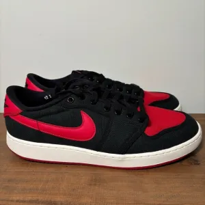 Nike Air Jordan 1 AJKO Low Sneakers Bred Black Red Mens Shoes Size 12 DX4981-006