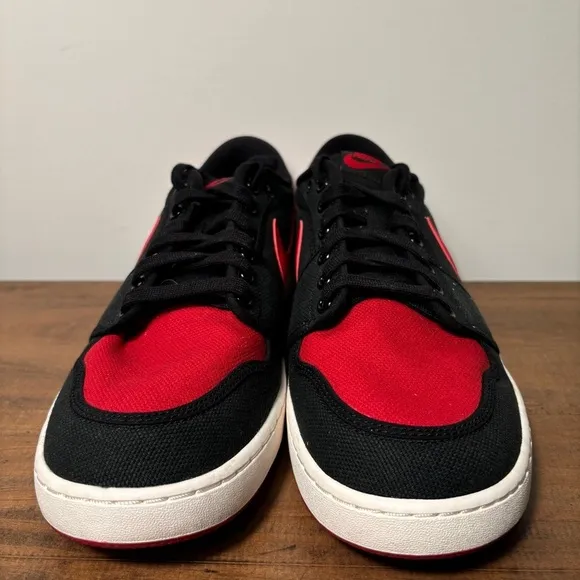 Nike Air Jordan 1 AJKO Low Sneakers Bred Black Red Mens Shoes Size 12 DX4981-006