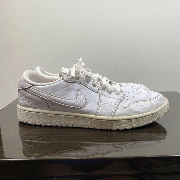 Nike Air Jordan 1 Low G Crocodile Golf Shoes Sneakers Men's 12