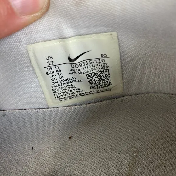 Nike Air Jordan 1 Low G Crocodile Golf Shoes Sneakers Men's 12