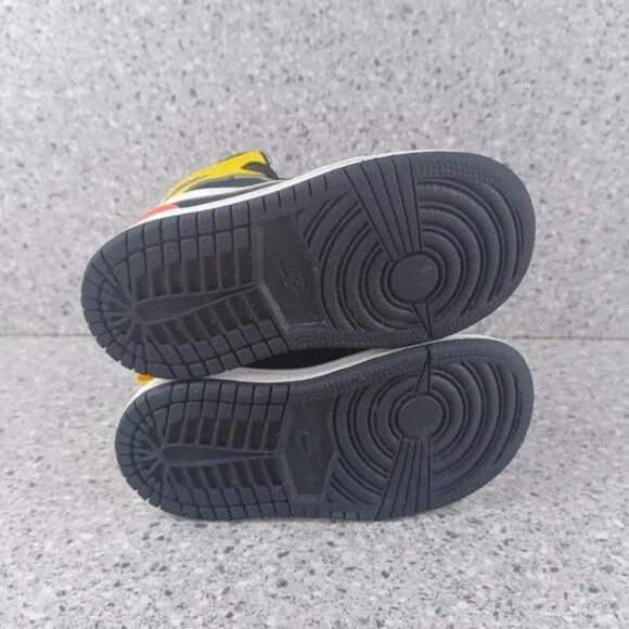 Nike Air Jordan 1 Mid Amarillo Sneakers Kids Shoes 7C