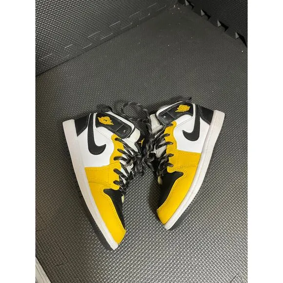 Nike Air Jordan 1 Mid Athletic Shoes 'Yellow Ochre' DQ8424 701 PS SZ 13C