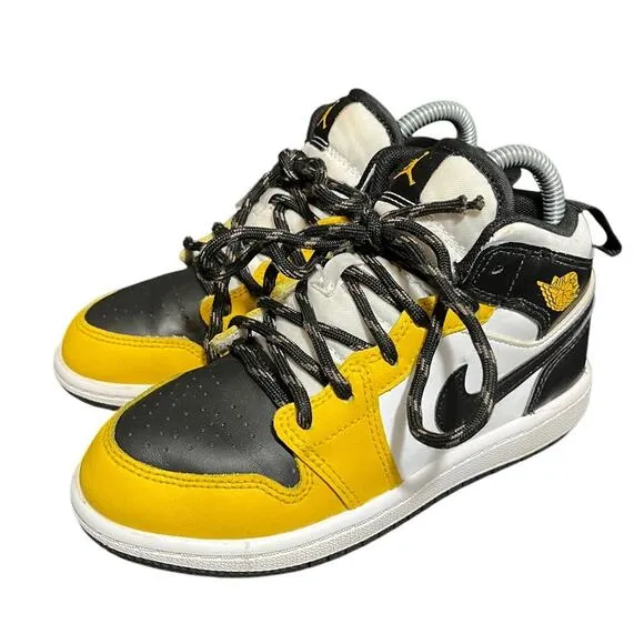 Nike Air Jordan 1 Mid Athletic Shoes 'Yellow Ochre' DQ8424 701 PS SZ 13C