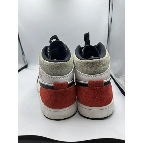 Nike Air Jordan 1 Mid SE Red Black Toe Men's‎ Basketball Shoes Sneakers Size 9.5