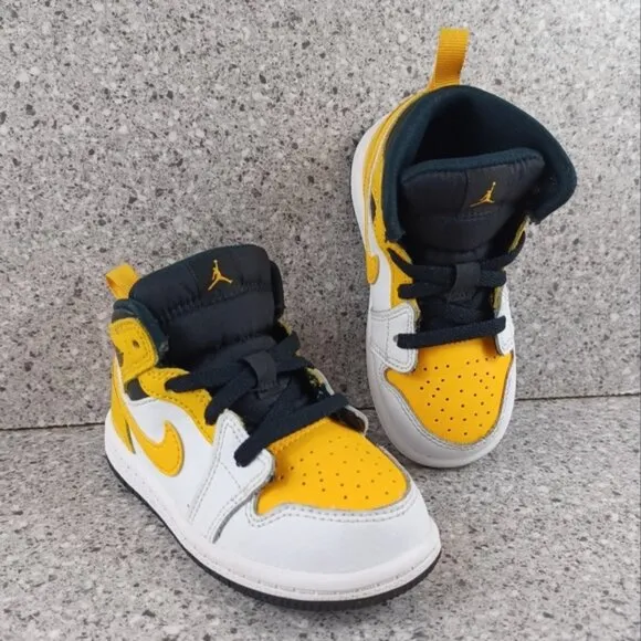 Nike Air Jordan 1 Mid Sneakers Kids Shoes 7C