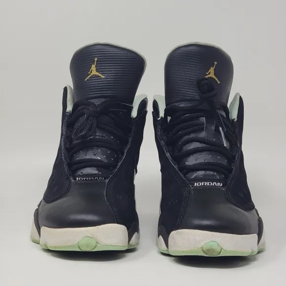 Nike Air Jordan 13 Retro Black Mint Foam GS439358-015 Youth Size 6Y Pre-owned