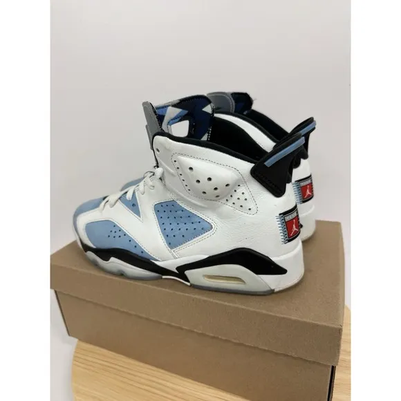 Nike Air Jordan 6 CT8529-410 Blue White UNC Basketball Shoes Sneakers Mens Sz 9