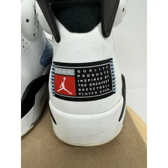 Nike Air Jordan 6 CT8529-410 Blue White UNC Basketball Shoes Sneakers Mens Sz 9