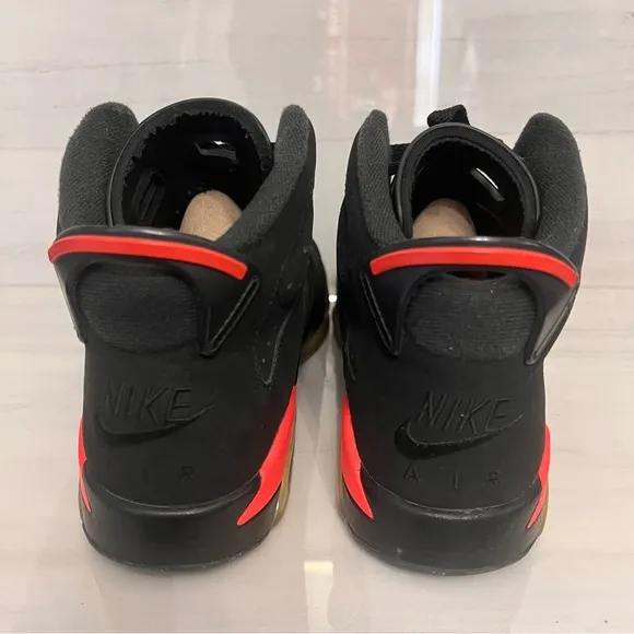 Nike Air Jordan 6 GS Infrared 2018 Black 6.5Y
