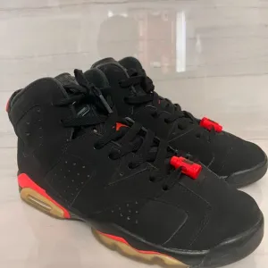 Nike Air Jordan 6 GS Infrared 2018 Black 6.5Y