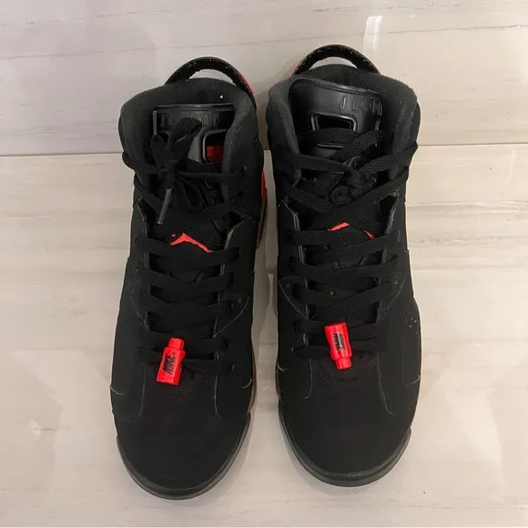 Nike Air Jordan 6 GS Infrared 2018 Black 6.5Y
