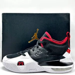 Nike Air Jordan Basketball Sneakers Stay Loyal 2 Boy Size 4Y Red White Black