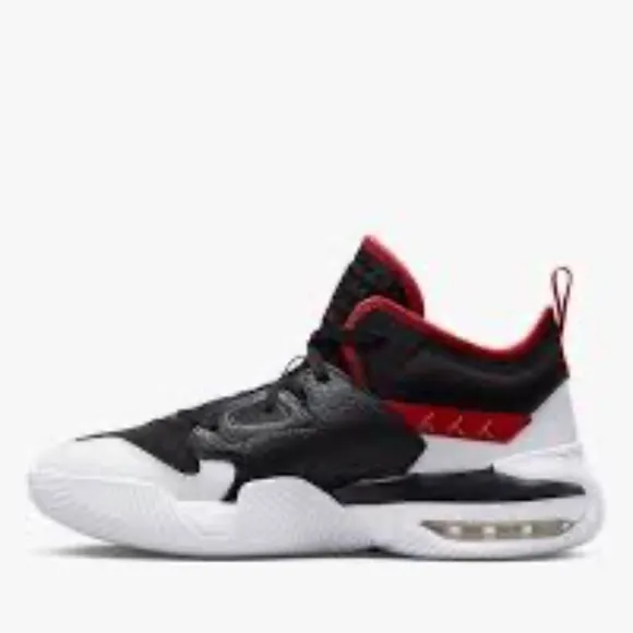 Nike Air Jordan Basketball Sneakers Stay Loyal 2 Boy Size 4Y Red White Black