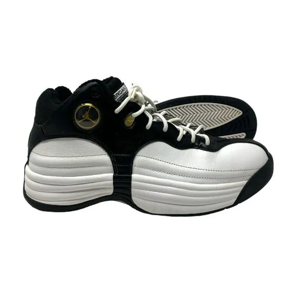 Nike Air Jordan Jumpan Team 1 sneakers 9 mens basketball mid white black shoes