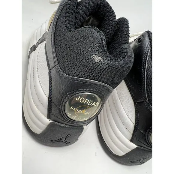Nike Air Jordan Jumpan Team 1 sneakers 9 mens basketball mid white black shoes