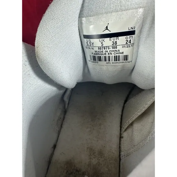 Nike Air Jordan Jumpman Pro BG (GS) Platinum‎ White 907973-100 Youth Size 5.5Y