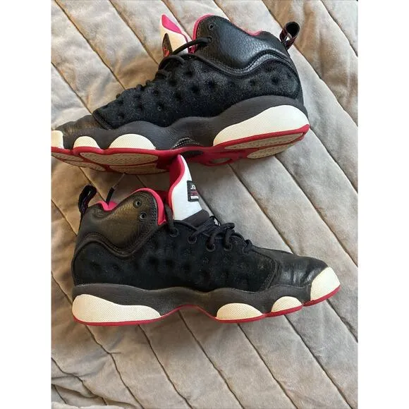 Nike Air Jordan Jumpman Team 2 G (GS) Basketball Shoes Size 5Y Black Pink