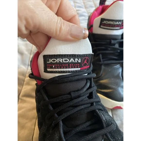 Nike Air Jordan Jumpman Team 2 G (GS) Basketball Shoes Size 5Y Black Pink