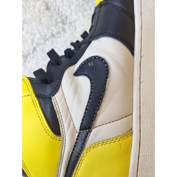 NIKE AIR JORDAN Mid Taxi Black Yellow Men's 9.5 AR1020-700 2019 Streetwear Y2K