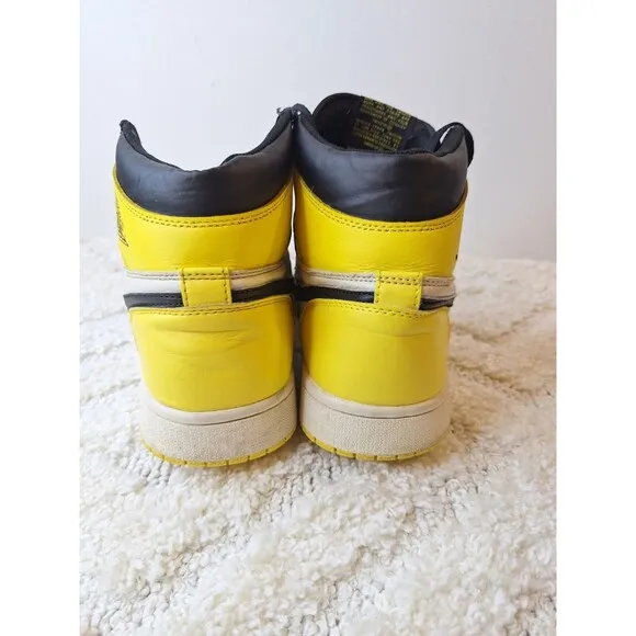 NIKE AIR JORDAN Mid Taxi Black Yellow Men's 9.5 AR1020-700 2019 Streetwear Y2K